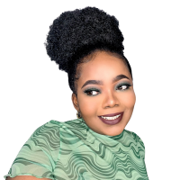 LolaSilk Large Afro Curl Synthetic Hair Drawstring Pondo