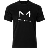 Think Out Loud Mens "Cat " Short Sleeve Tshirt Black Photo