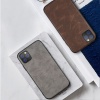 NXTech iPhone 12 Pro Max Brown Leather Back Shockproof Case - Premium Feel Photo