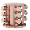 12 Jars Copper Spice Rack Photo