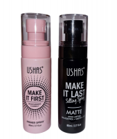 Ushas Makeup Primer Spray and Matte Finish Setting Spray Set