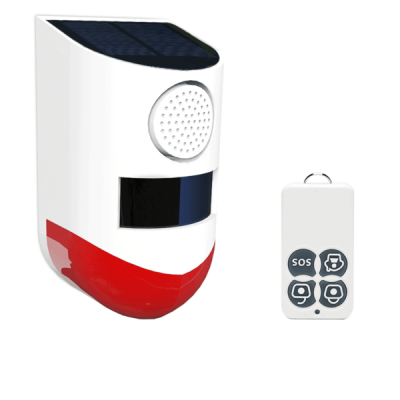 Photo of BuySave Alarm Outdoor Security Sensor - LED flashing alert light & Solar charging