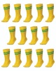 RONEX Soccer Socks - Set of 14 Pairs - Gold/Emerald Photo