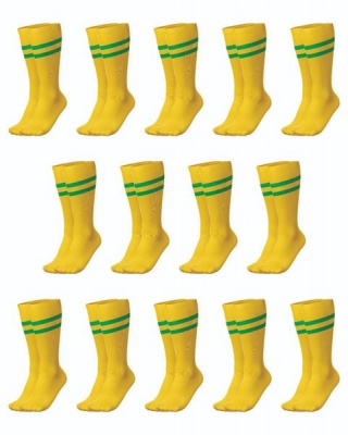 Photo of RONEX Soccer Socks - Set of 14 Pairs - Gold/Emerald