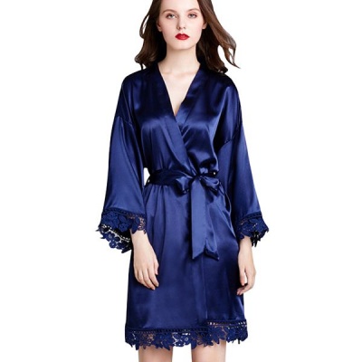 Photo of ULC Satin Dressing Gown - Blue