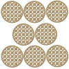 Studeo39 - Laser Cut MDF Coaster Set - Round Abstract Circles Photo