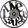 Pappa Joe - Custom Vinyl Wall Clock: Live Laugh Love Photo