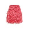 Quiz Ladies Red & White Floral Mini Skirt Photo