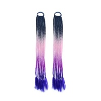 Celestial Vibrant Colourful Braided Hair Tie 2 Piece