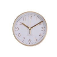 Elegant Time Gold Wall Clock 16cm