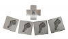 Zawadi Set Of 4 Stainless Steel Zebra Design Coasters With Holder Photo