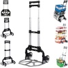 Set of 2 Multi Function Heavy Duty Folding Hand Trolleys-80Kg Each Photo