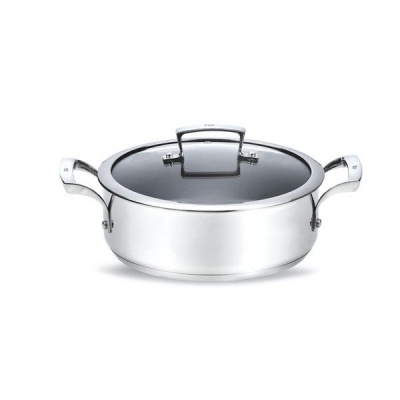 Photo of FIG 24cm Non Stick Stainless Steel Stewpan with Glass Lid