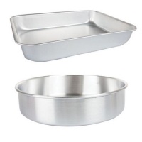 Nihao Kitchen Aluminium Baking Pan Set of 2 RectangleRound