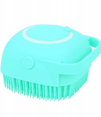 Photo of Silicone Bath Soft Body Shower Brush Exfoliating Scrub Soap Dispenser
