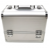 Bella Aluminum Frame Cosmetic Case Lined Silver Photo