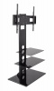 Mountright TV 3 Shelves Swivel & Height Adjustable Bracket Upto 55 inches Photo