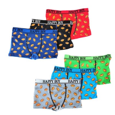 Photo of 6 x Boy's Boxers Underwear 95% Cotton Boxers For Boys Underwear - Rugby