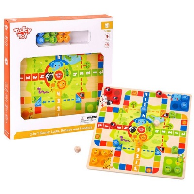 Photo of TookyToy 2-In-1 Games Set - Ludo & Snakes and Ladders