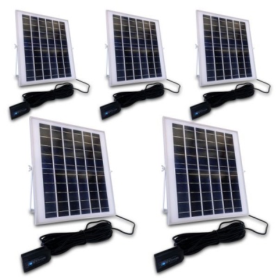 Photo of SoSolar Pack of 5 -15w Solar panel with a USB Output cable