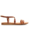 Green Cross Gx&Co B2 Interlace Vachetta Sandal 52187 Tan Photo