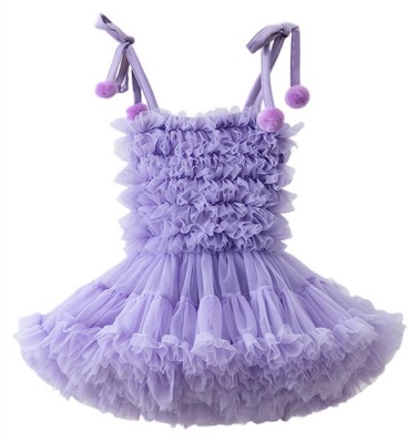 Kozi Kids Cupcake Party Dress In Purple