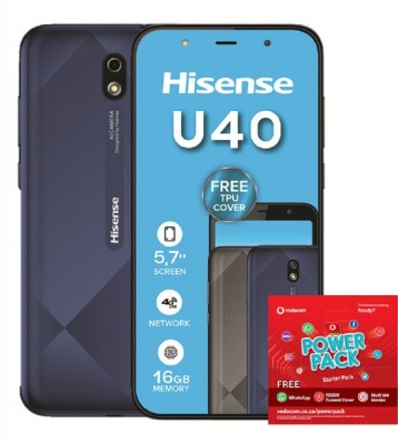 Photo of Hisense Infinity U40 16GB Single - Navy Blue Power Cellphone