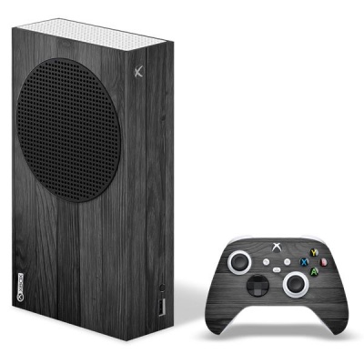SkinNit Decal Skin For Xbox Series S Black Wood