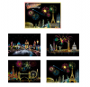 Rappid Scratch Paint Set of 4 Scratch Cards - European Building Design - 20x14cm Photo
