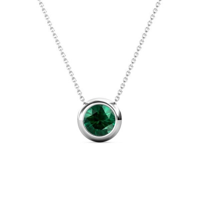 Photo of Destiny Moon May/Emerald Birthstone Necklace with Swarovski Crystals