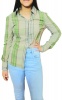 Cassie Dee Green Check Stripe Shirt Photo
