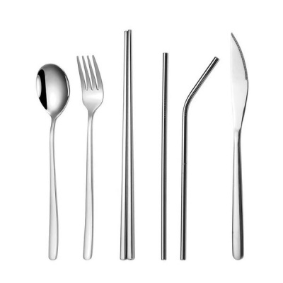 Photo of iMix Silver Finish 8 piecess Fork and Knife Travelling Set