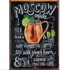 Michris Vintage Metal Tin Signs - Moscow Mule - Pub Decorative Metal Plates Photo