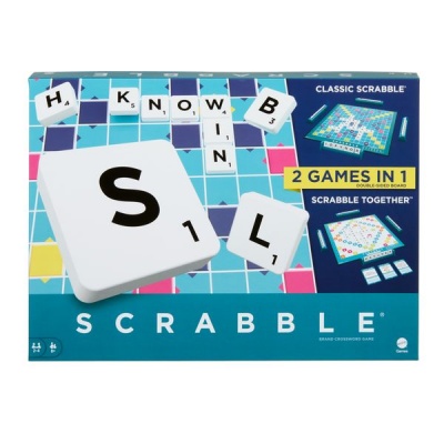 Mattel Games Scrabble Board Game Classic Family Word Game With Two Ways To Play