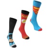 Character Mens Crew Socks - 3 Pack - Multi - Mens 7-11 [Parallel Import] Photo