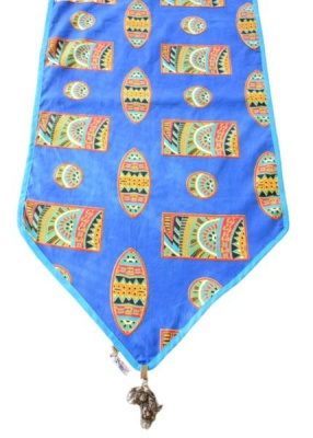 Photo of All African Goods Tablecloth Runner - Colourful and Stylish 2 African Tablecloth Weighs