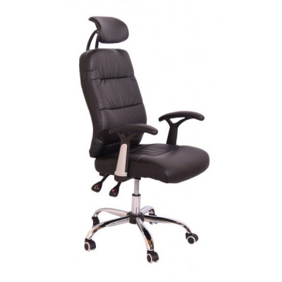 Brown Office Chair – Shubs Reclining Office Chair with Head and Arm rests
