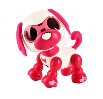 Photo of Interactive Robot Puppy Dog - Dark Pink/Red
