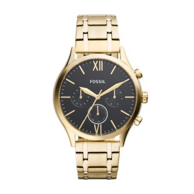Fossil Fenmore Midsize Multifunction Gold Tone Stainless Steel Watch BQ2366