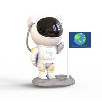 Astronaut Nightlight Moon base Flag Bluetooth Speaker Remote