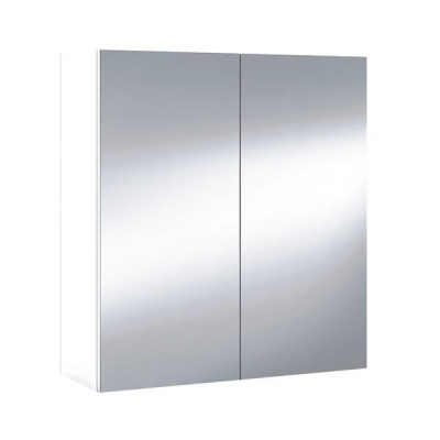 Photo of San Marco Tiles Shiny White Double Doors Mirror Cabinet