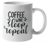 Coffee Wine Sleep Repeat Coffee Mug v2 Photo