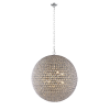 Bright Star Lighting 8 Light Round Chrome Pendant With Crystals Photo