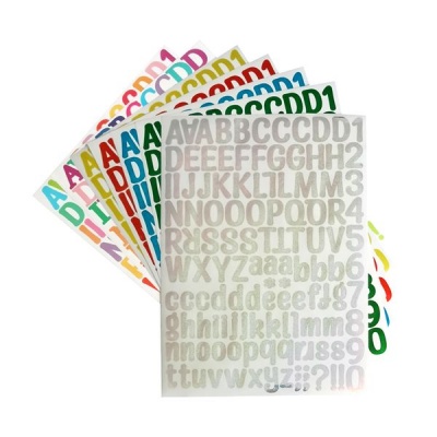 Jacaranda Holographic Laser Letter Stickers Back to School Stickers