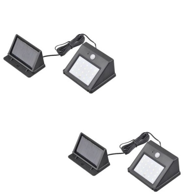 2 Set Of Portable Outdoor Solar LED Motion Sensor Split Wall Lamp FA 64
