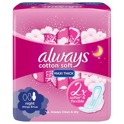 Photo of Always Maxi Sanitary Pads Cotton Thick Long 8's