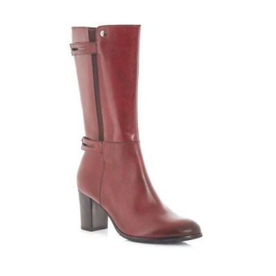 Photo of Green Cross GX & Co Ladies High Heeled Boot with Zip - Red 51869