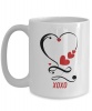 Muggit Standard Sublimation Printed Coffee Mug-XOXO Photo