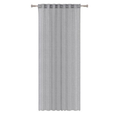 Photo of Inspire Light Grey Cotton Curtains - 135 x 280 cm