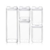 HEARTDECO Airtight Kitchen Food Cereal Pantry Storage Containers 5 piecess Set Photo